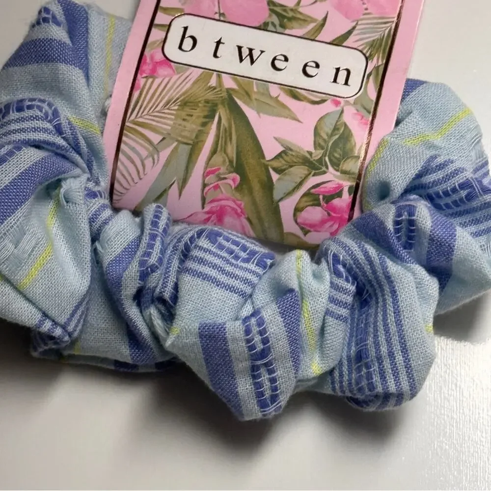 Between Girls Blue and Green Scrunchie